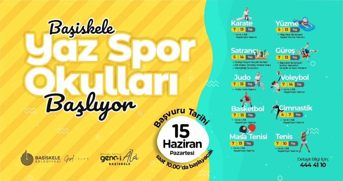 Başiskele&rsquo;de Yaz Spor Okulları i&ccedil;in Kayıtlar Başlıyor