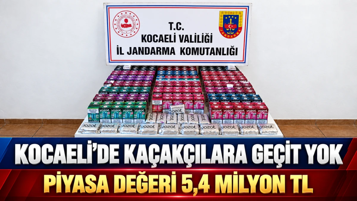Kocaeli&rsquo;de ka&ccedil;ak&ccedil;ılara ge&ccedil;it yok: Piyasa değeri 5,4 milyon TL