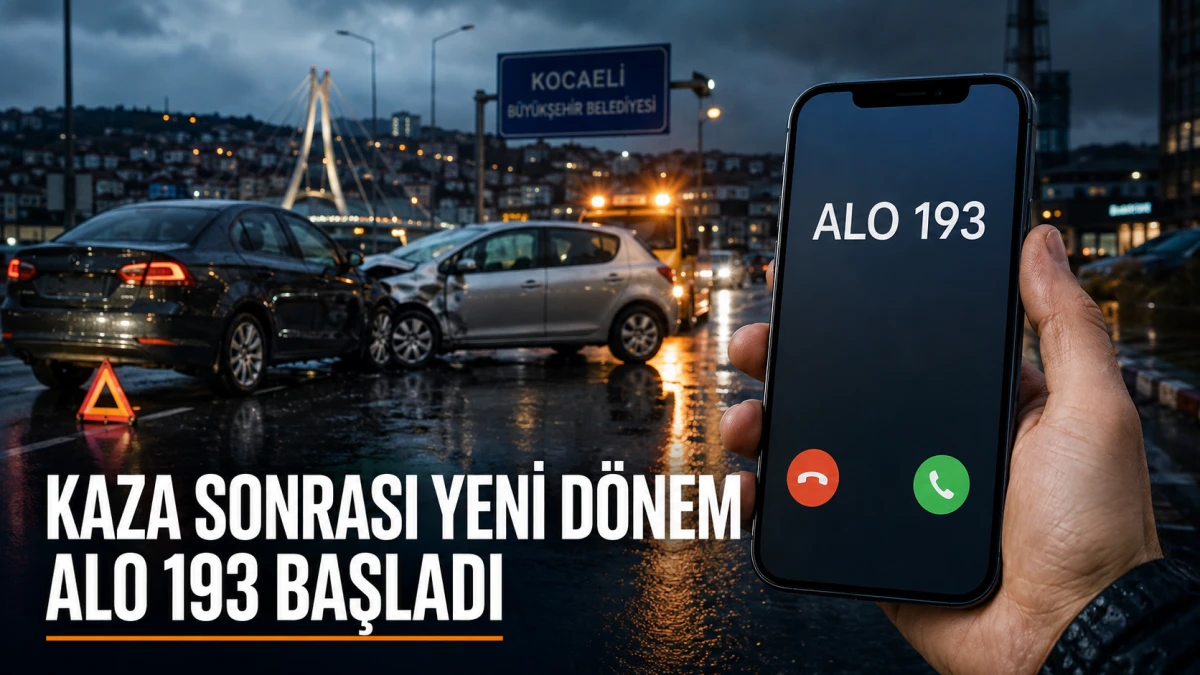 Kocaeli&rsquo;de kaza yapanlar bu numarayı arayacak: Alo 193 devreye girdi