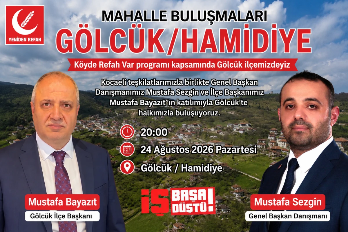 K&ouml;yde Refah Var programı Hamidiye&rsquo;ye yapılacak