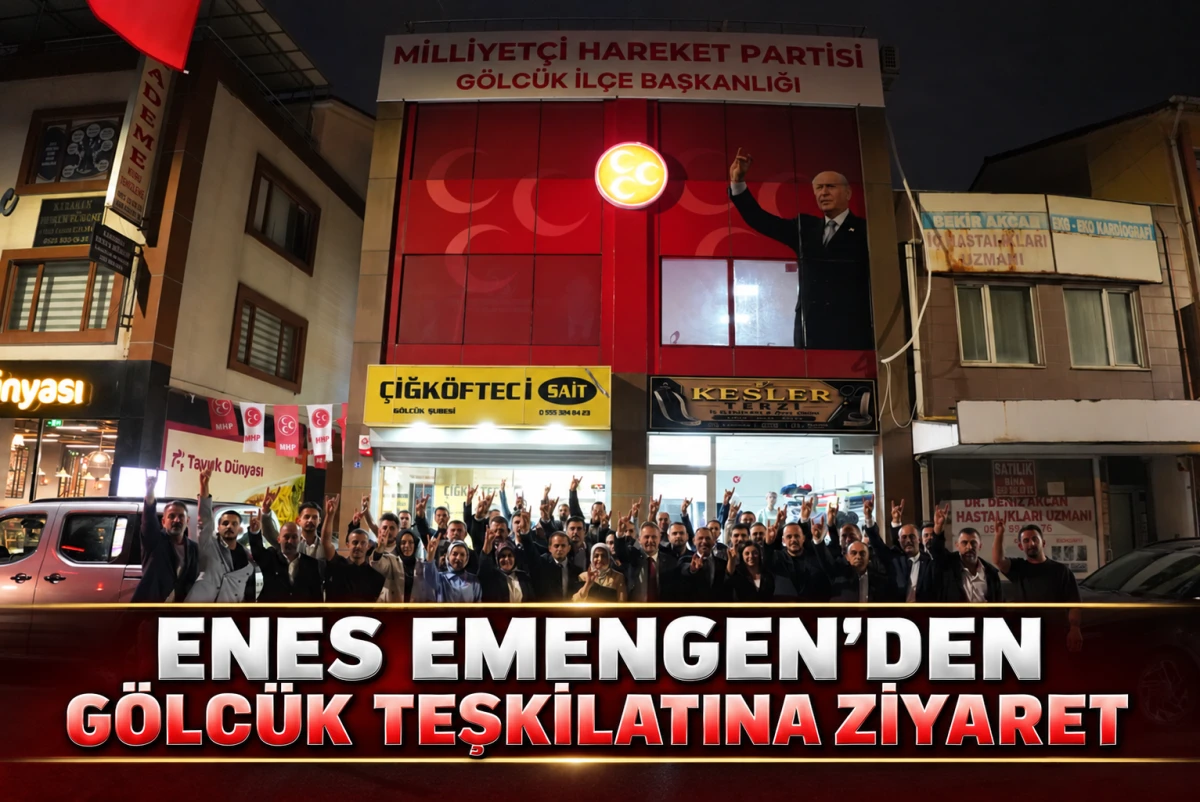 MHP Kocaeli İl Başkanı Enes Emengen&rsquo;den G&ouml;lc&uuml;k teşkilatına ziyaret