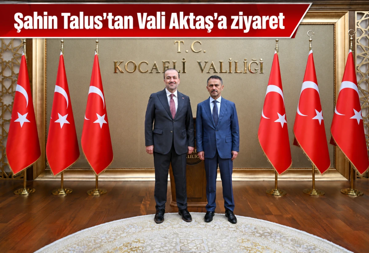 Şahin Talus&rsquo;tan Vali Aktaş&rsquo;a ziyaret