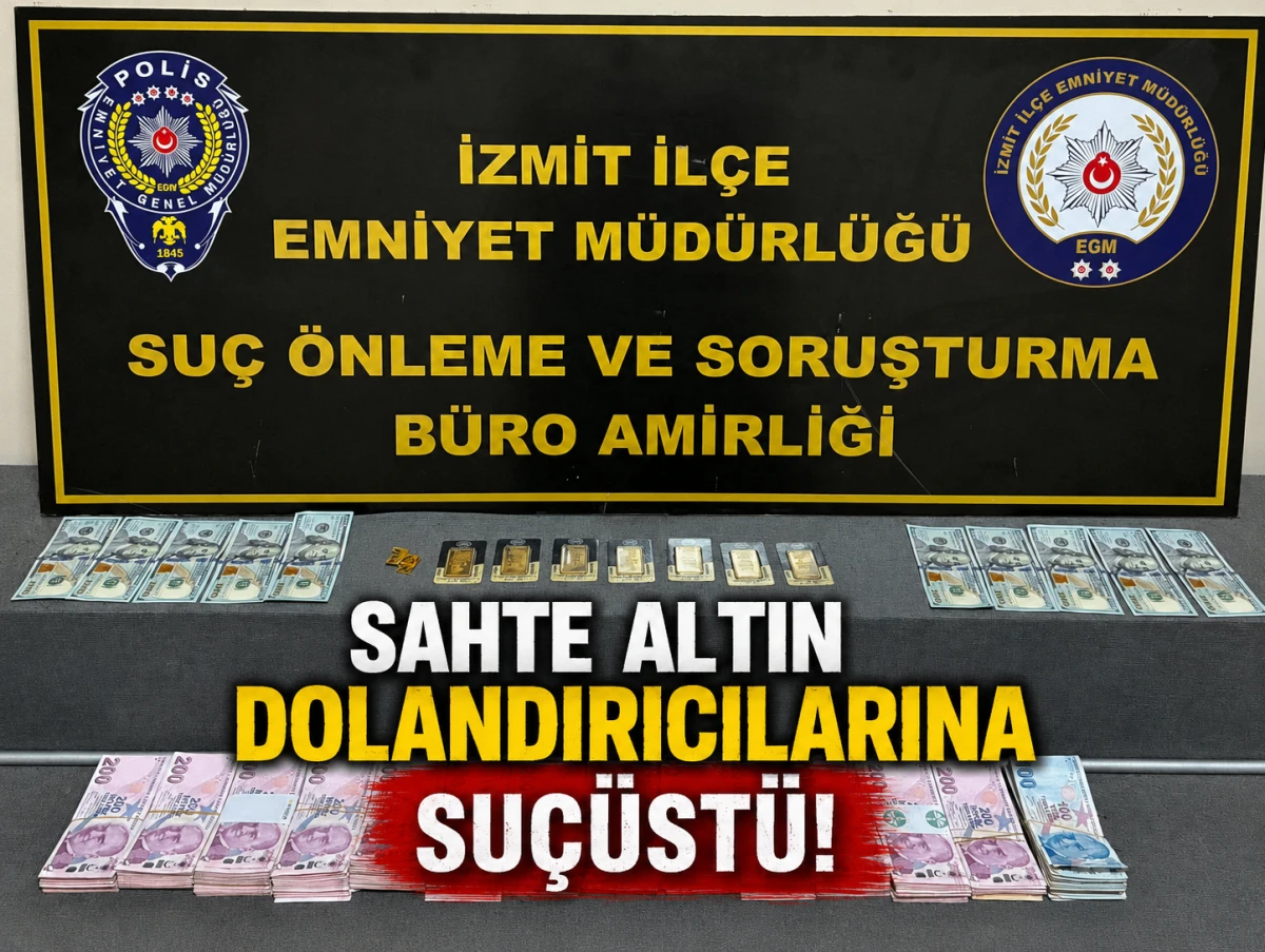 Sahte Altın Dolandırıcılarına Su&ccedil;&uuml;st&uuml;!